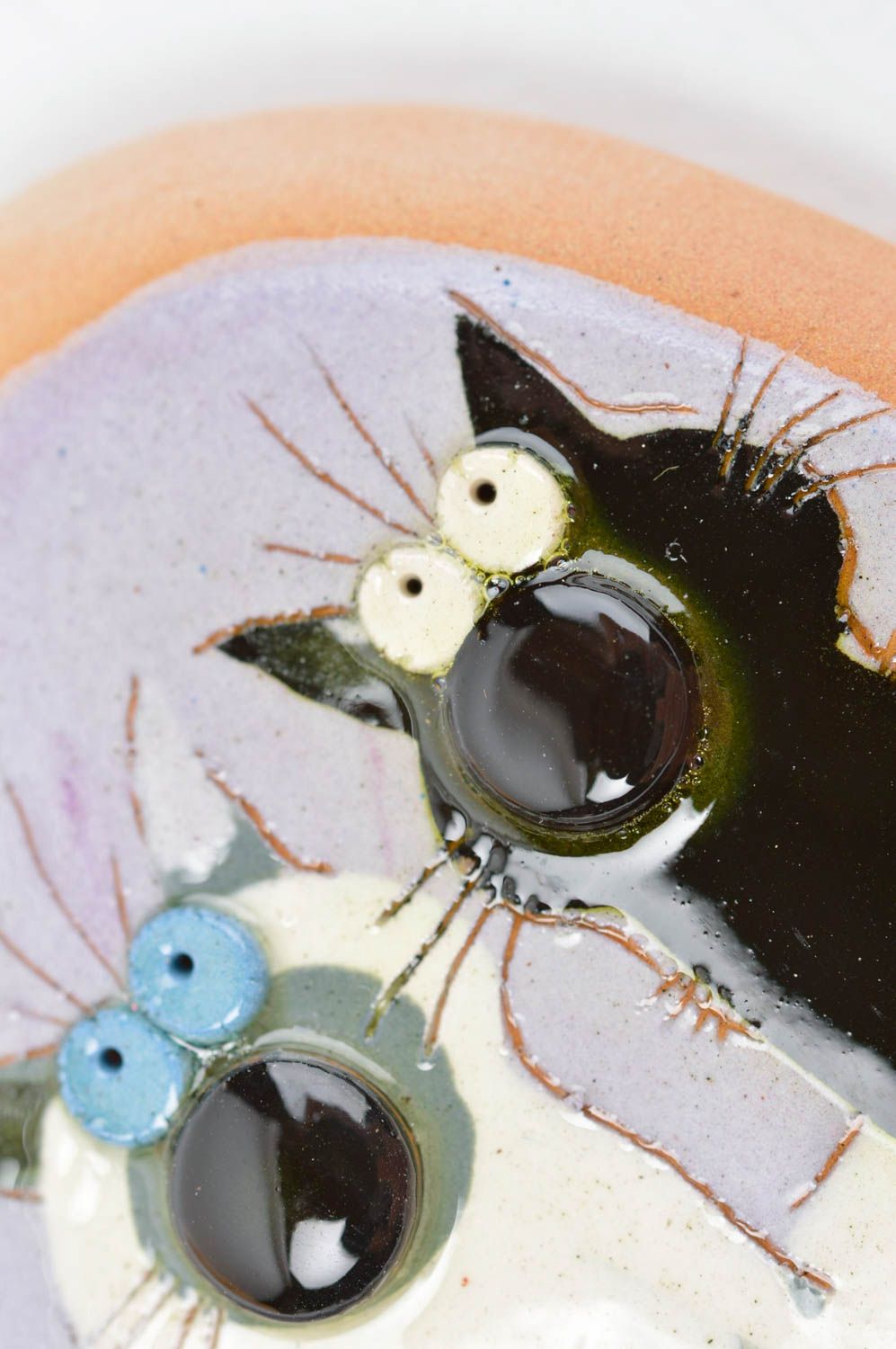 Магнит на холодильник ручной работы оригинальный сувенир декор для дома с котами фото 5