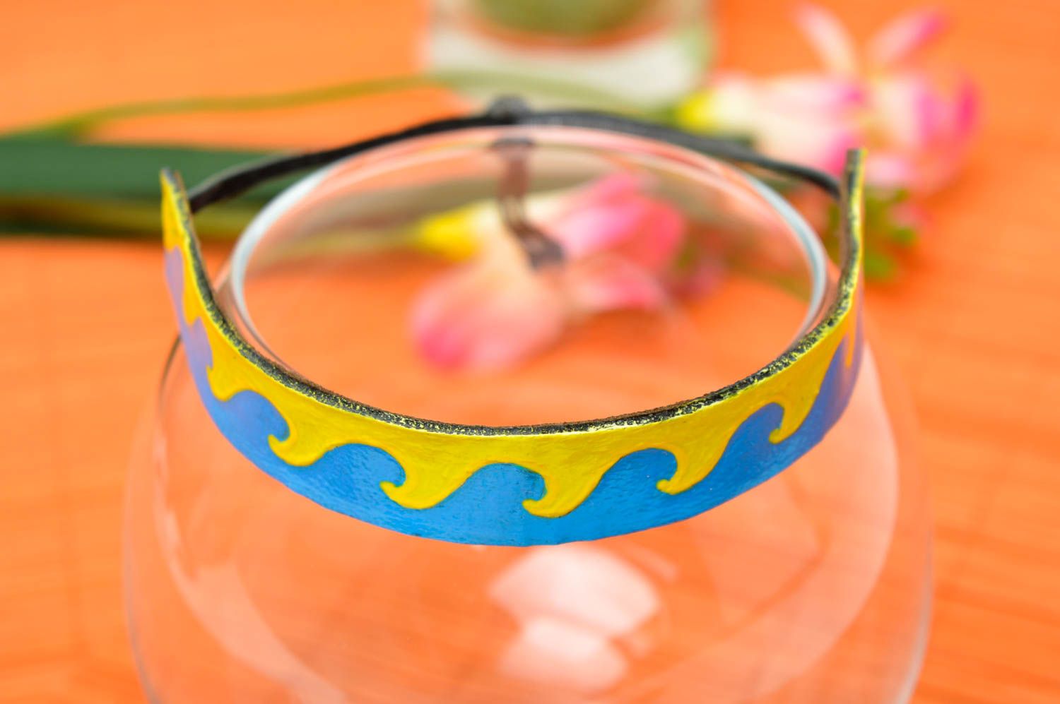 Handmade designer textile bracelet elegant wrist bracelet stylish jewelry photo 1