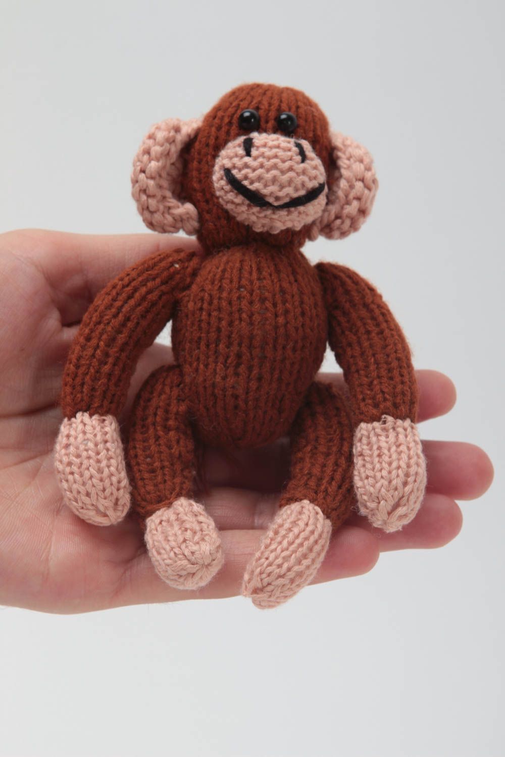 Affe Kuscheltier Plüschtier Affe Kinder Geschenke handgemachte Kuscheltiere  foto 5