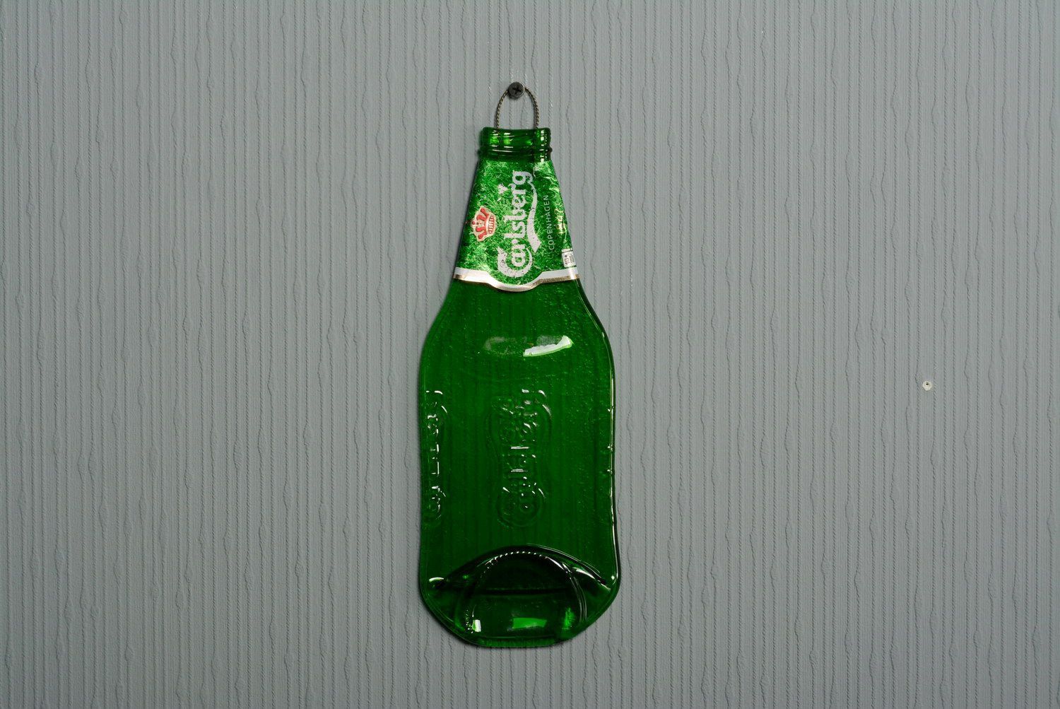 Decorative hanging flat bottle Carlsberg photo 5