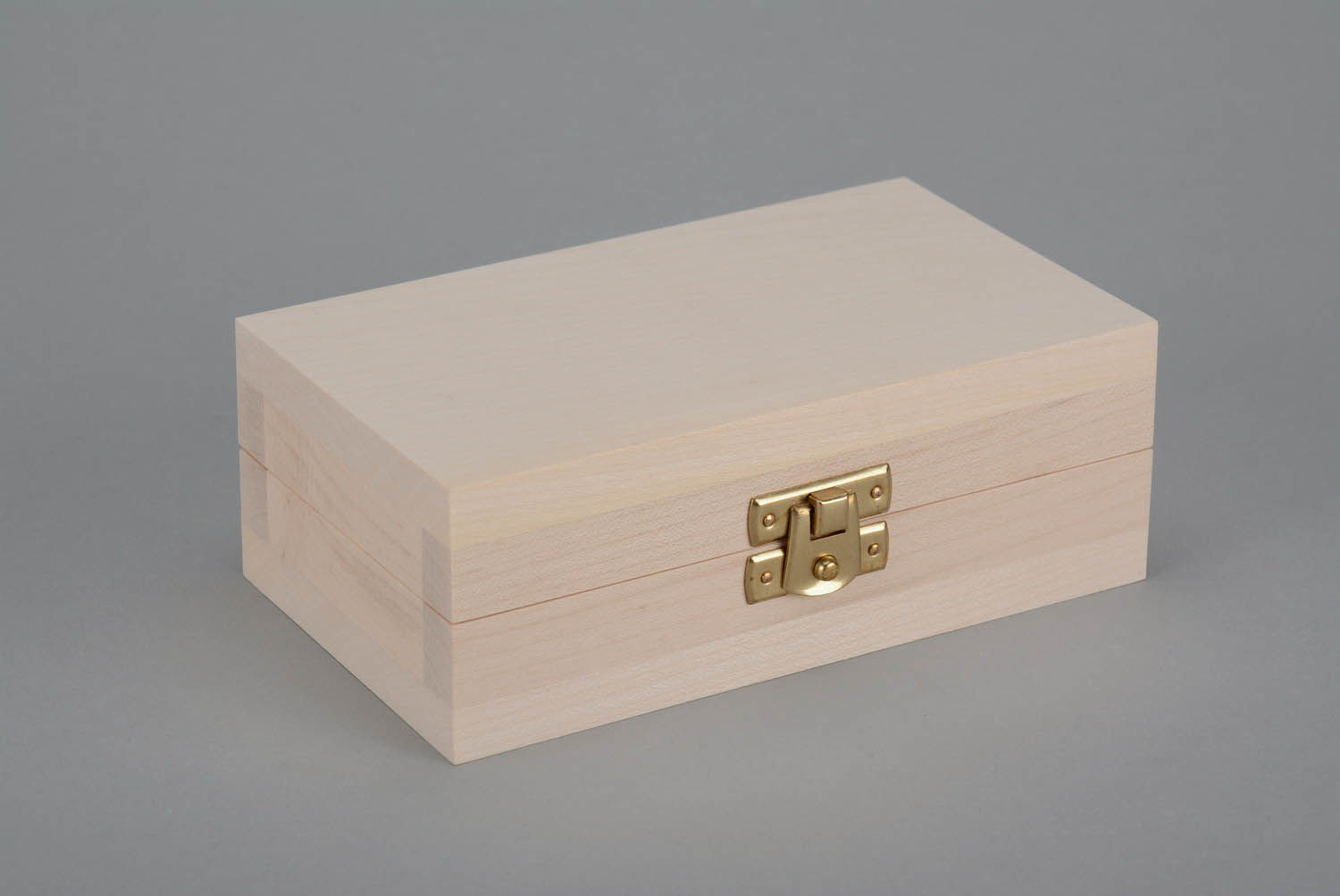 Caixa de madeira em branco foto 2