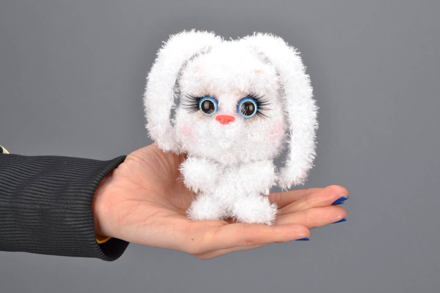 Soft crochet toy Fluffy Bunny photo 2