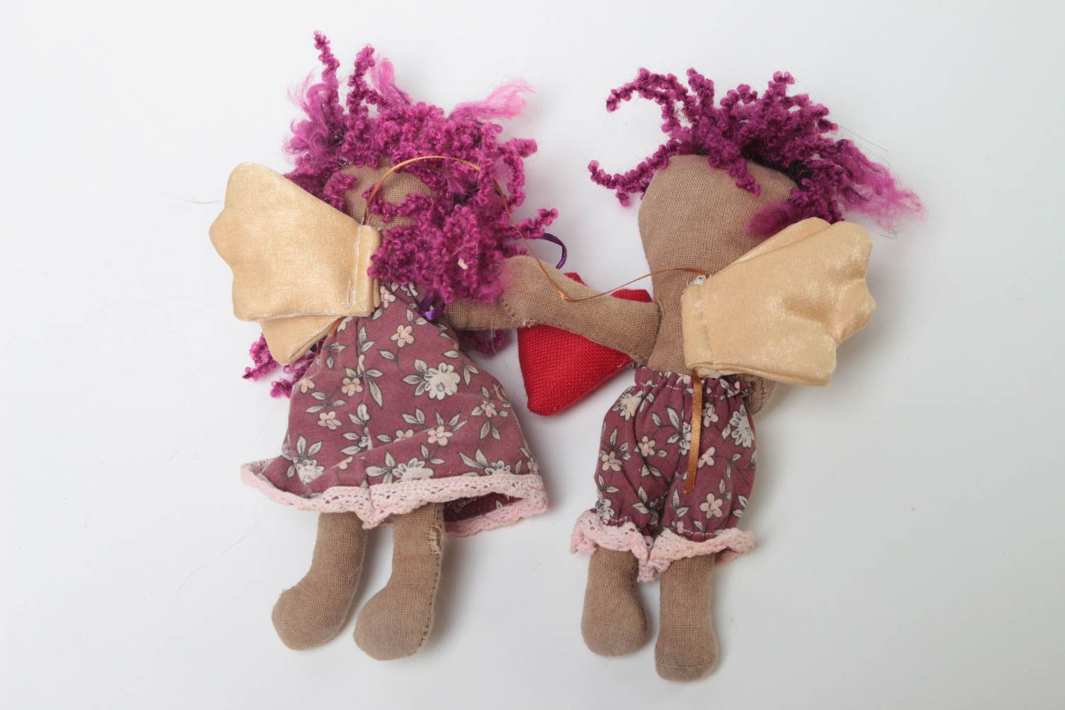 Handmade angel toy soft angels toys with heart set of toys handmade soft toy  photo 4
