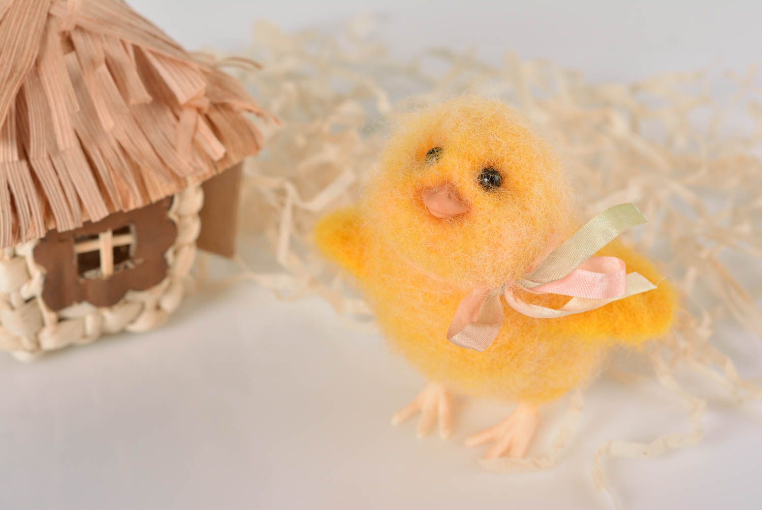Handmade woolen toy decorative felted toy interior doll present for children photo 1