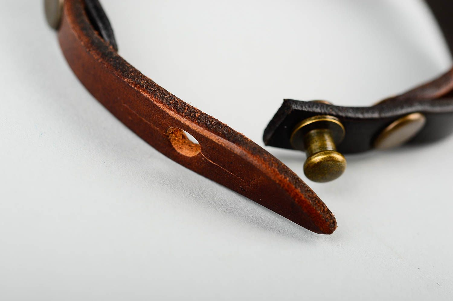Unusual handmade leather bracelet wrist bracelet designs artisan jewelry photo 5