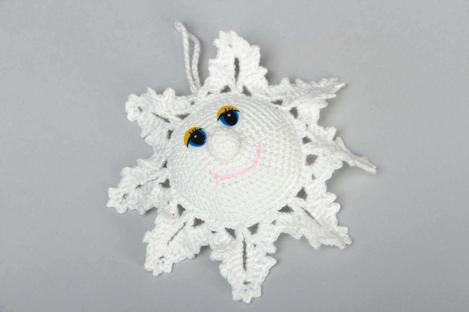 Crochet toy with eyelet Snowflake photo 1