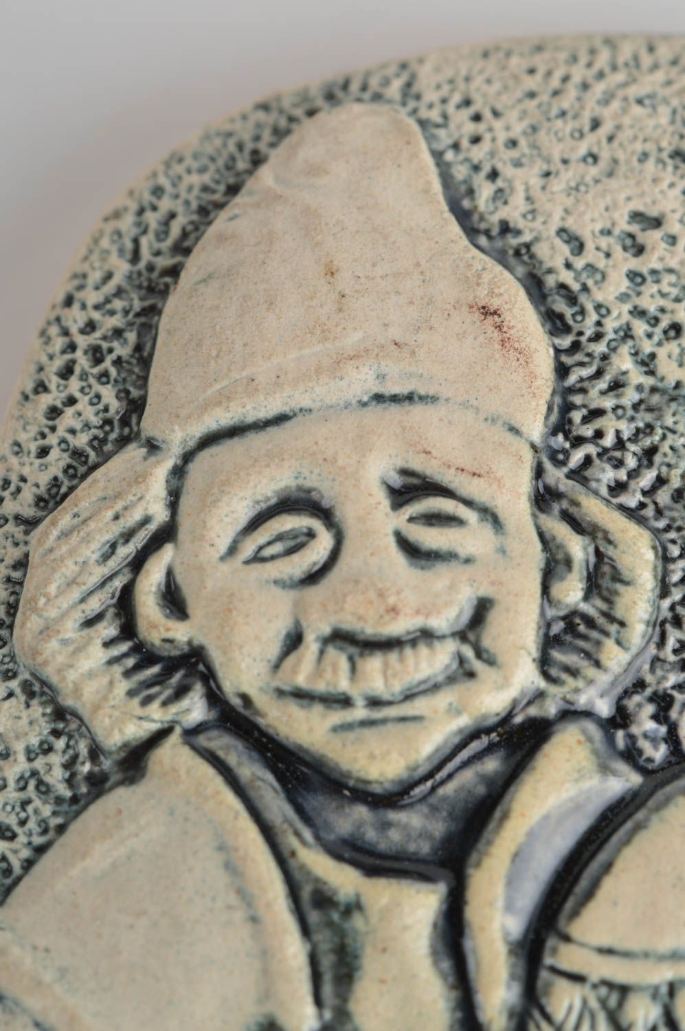 Handmade ceramic fridge magnet clay souvenir decorative ideas for kitchen photo 3