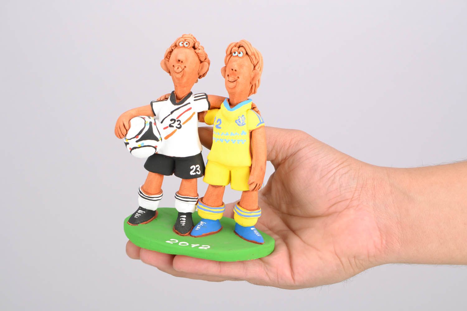 Unusual figurine Football Players photo 2