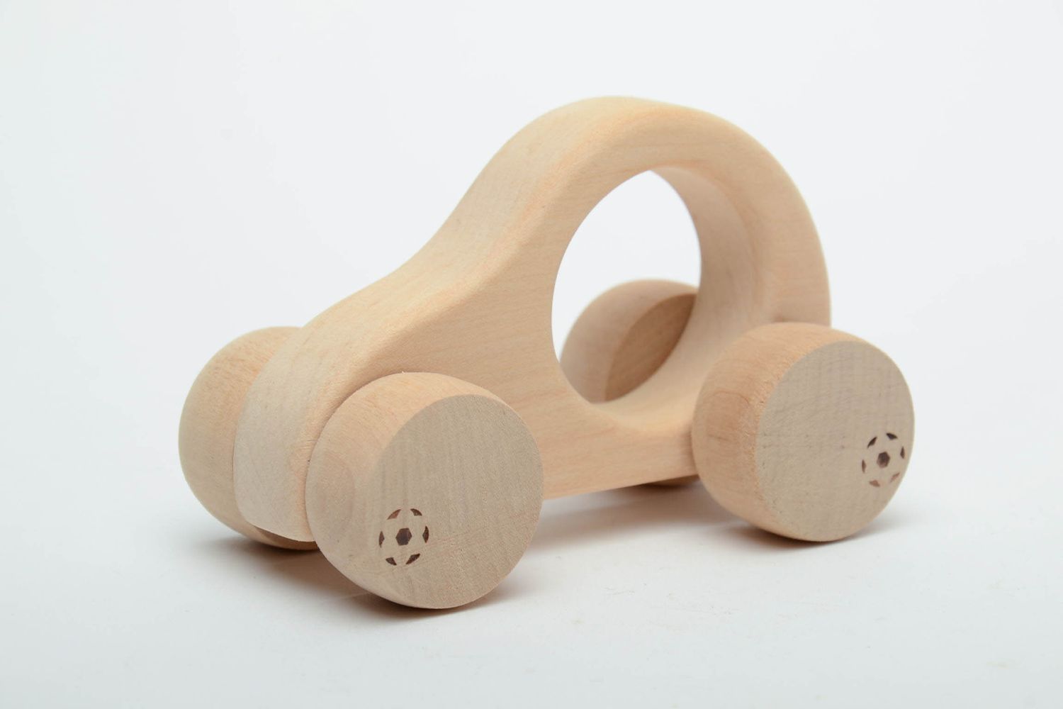 Handmade wooden wheeled toy Car photo 2