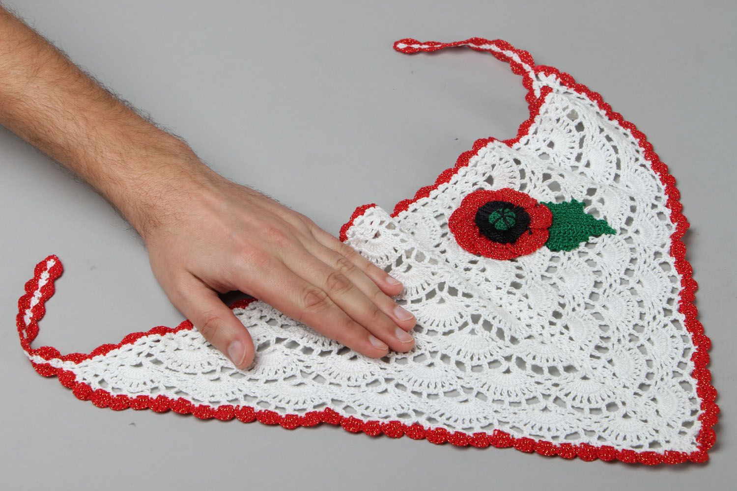 Homemade crochet kerchief photo 4
