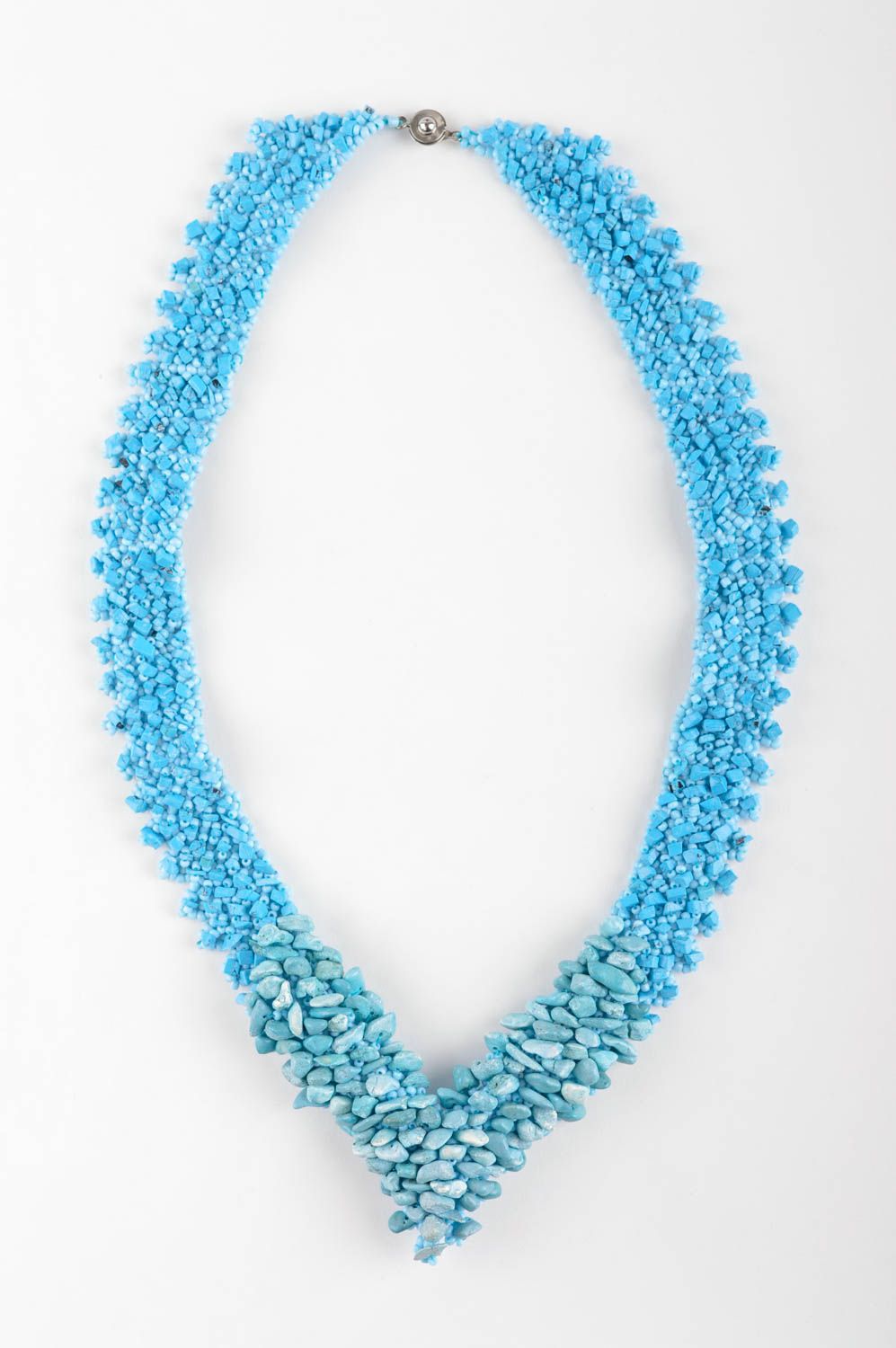 Unusual handmade jewelry set beaded earrings bead necklace bracelet designs photo 3