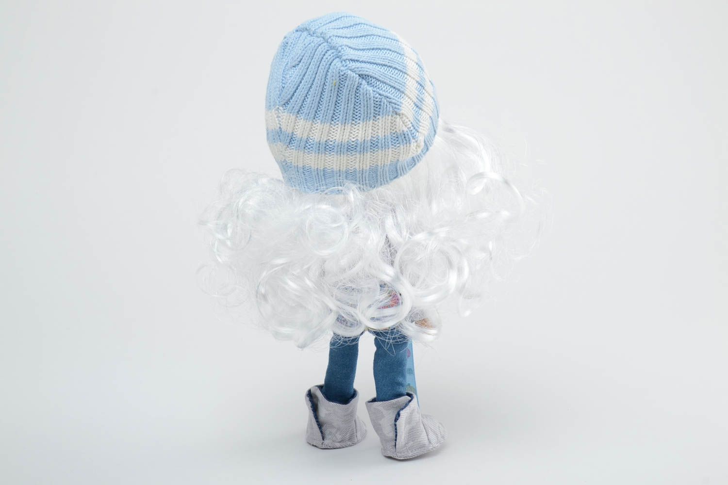 Nette lustige Interieur Puppe handmade aus Stoff für Haus Dekor und für Kleinkinder foto 4