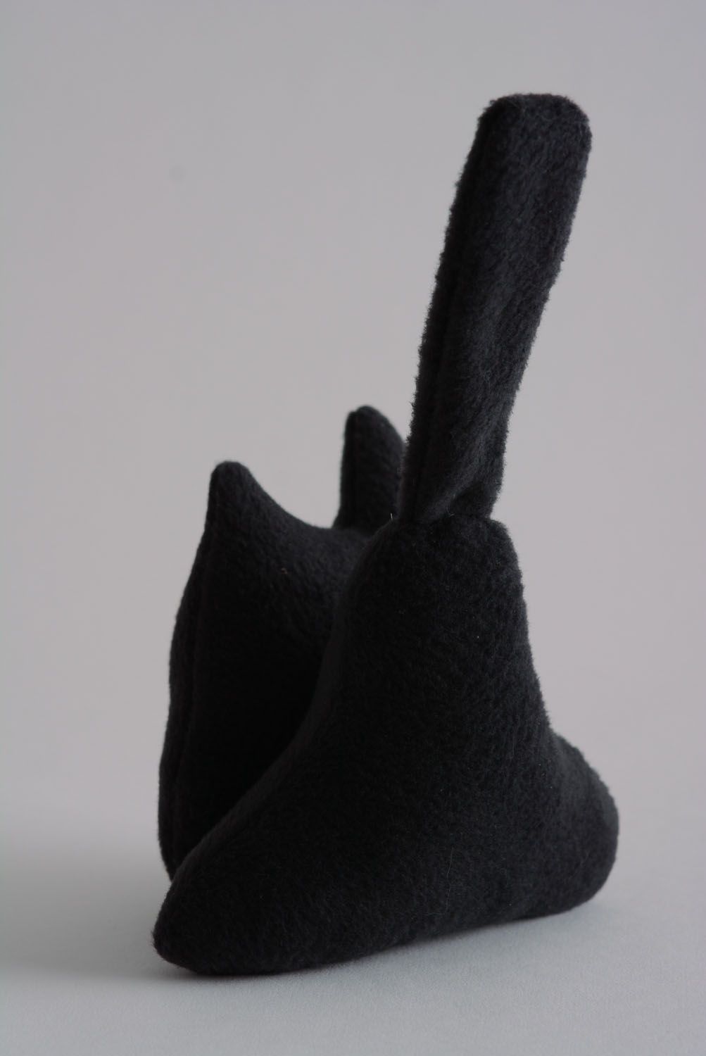 Тканевая игрушка из флиса Черный кот фото 3