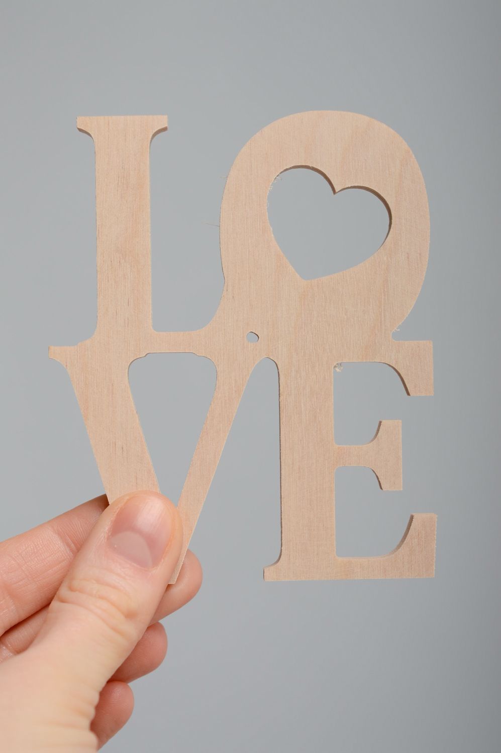 Plywood craft blank lettering Love photo 3