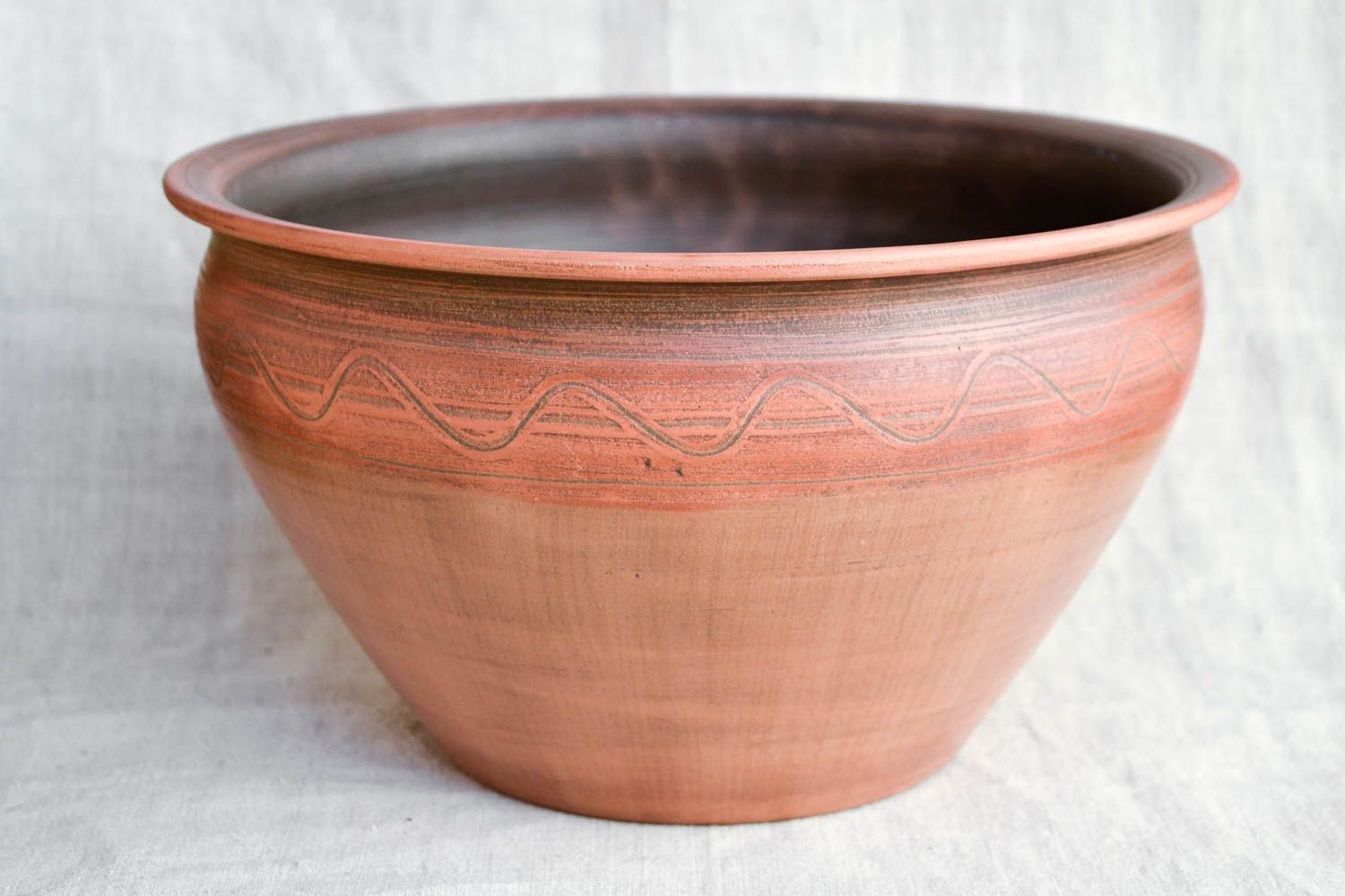 Pote de arcilla artesanal tarro de cerámica utensilio de cocina vasija original foto 4