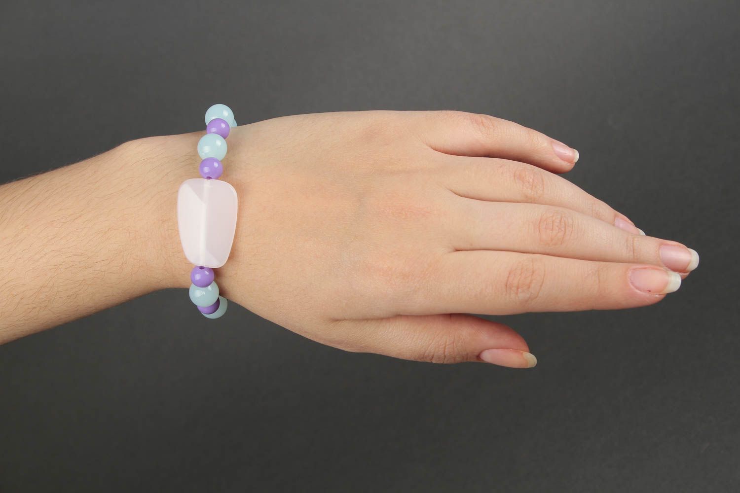 Handmade unusual wrist jewelry stylish elegant bracelet beaded bracelet photo 1