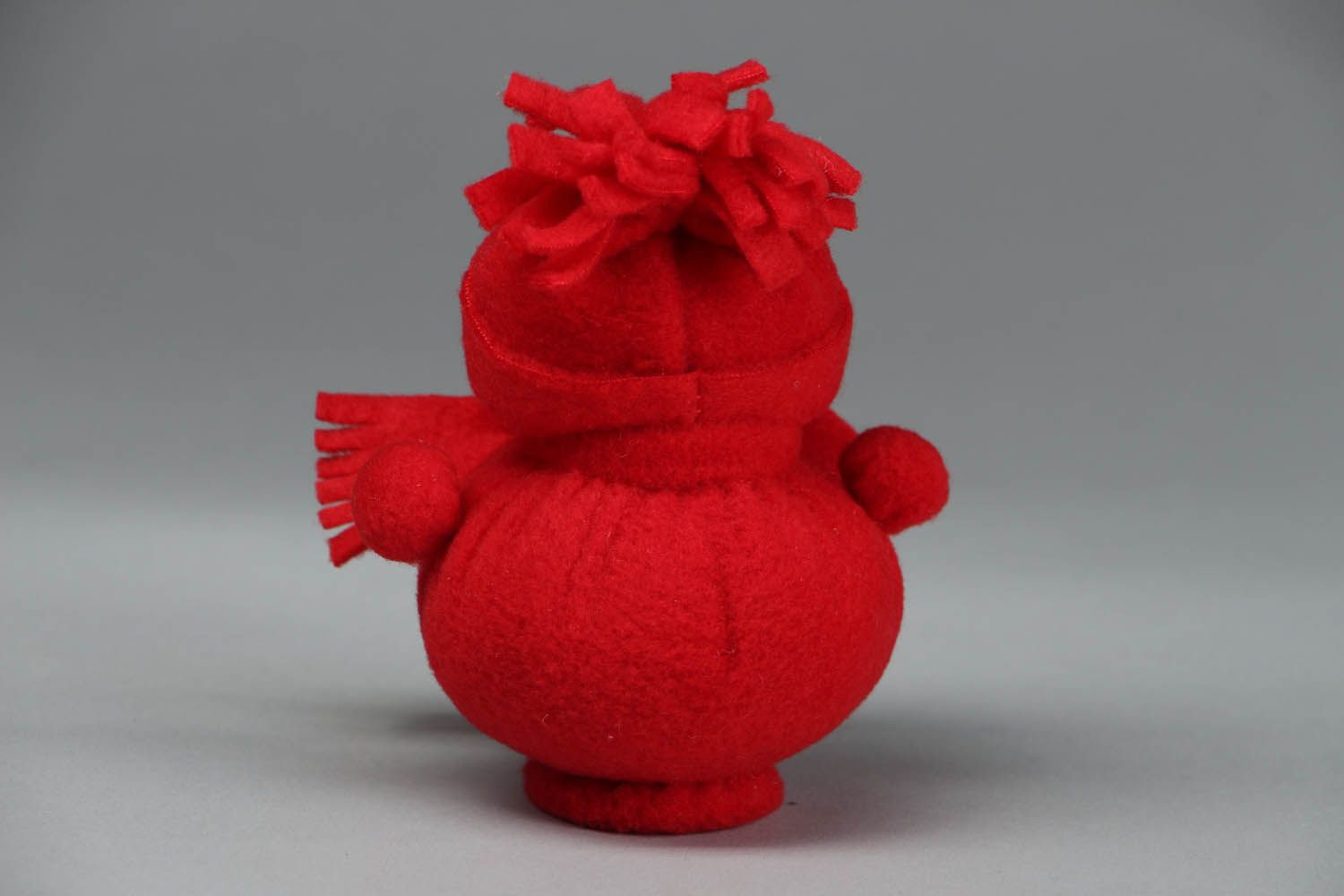 Boneco de neve vermelho brinquedo de Natal  foto 3