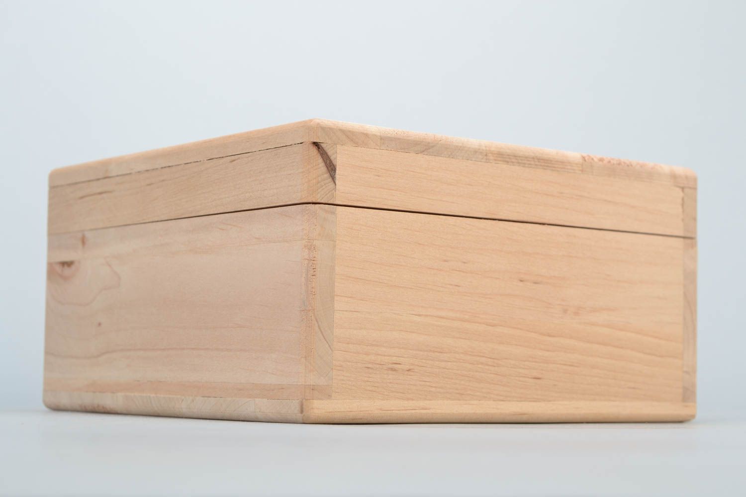Semilavorato chiaro da scatola fatto a mano portagioielli di legno da creatività foto 1