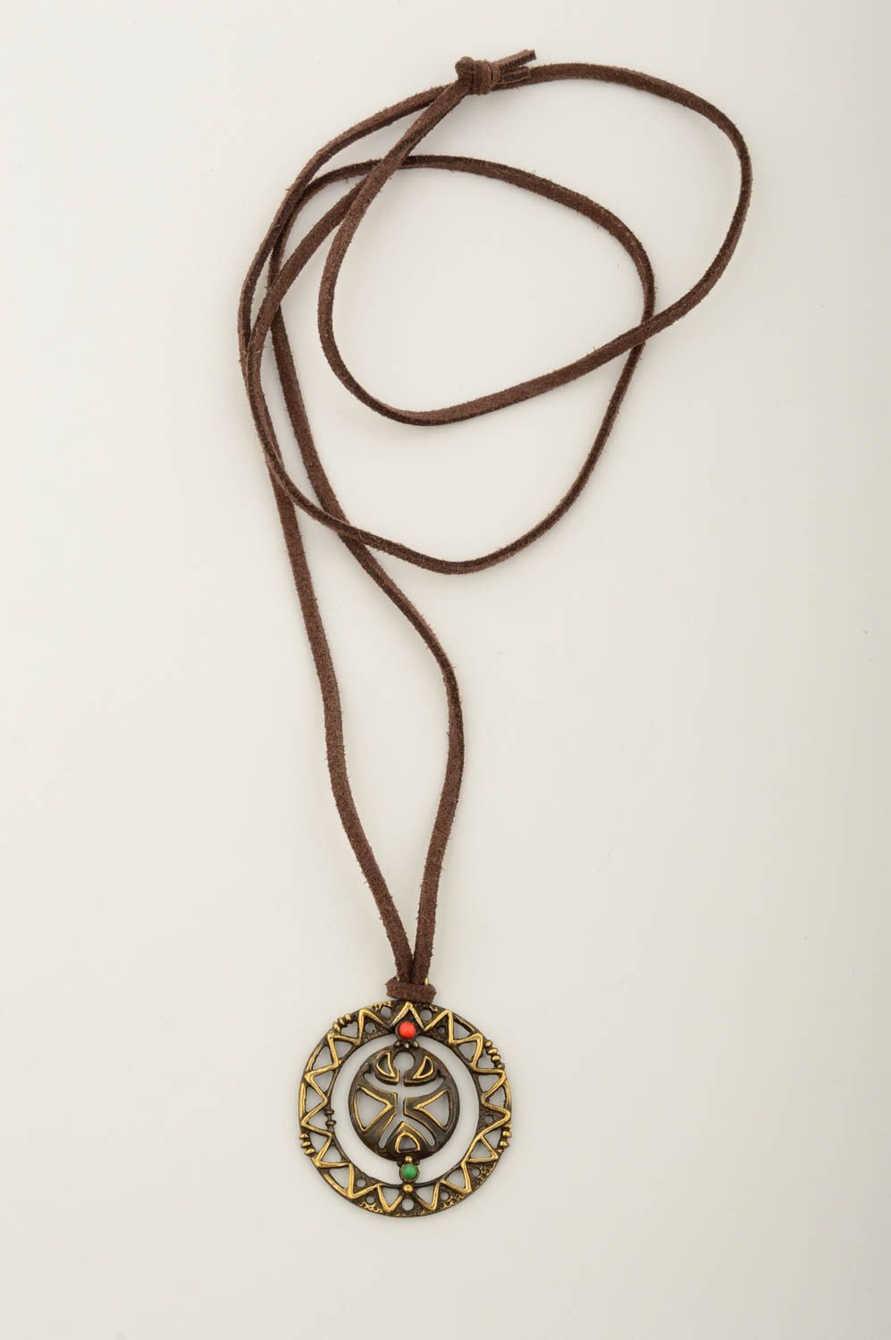 Handmade metal pendant unusual stylish jewelry cute pendant present for women photo 3