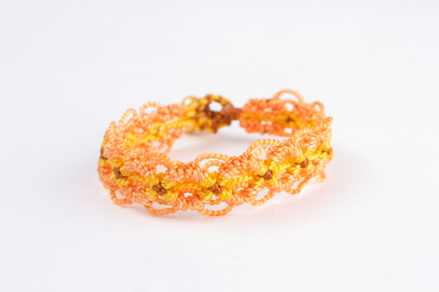Bright threaded bracelet photo 4