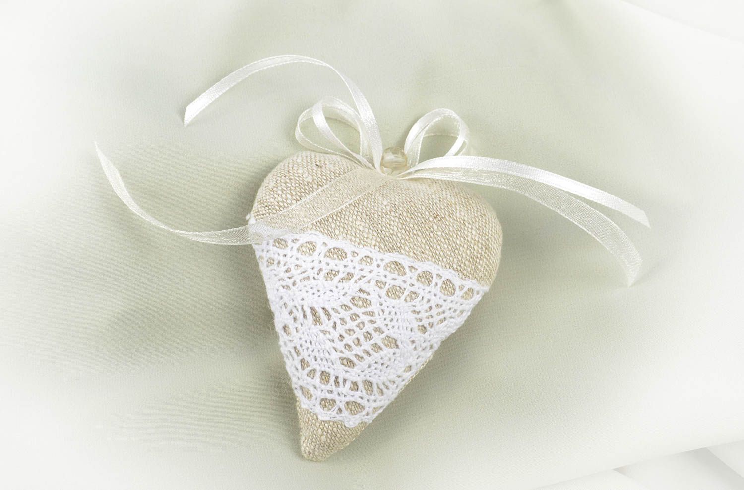 Kuschel Herz handgefertigt Romantik Herz stilvoll Deko aus Naturmaterialien foto 10