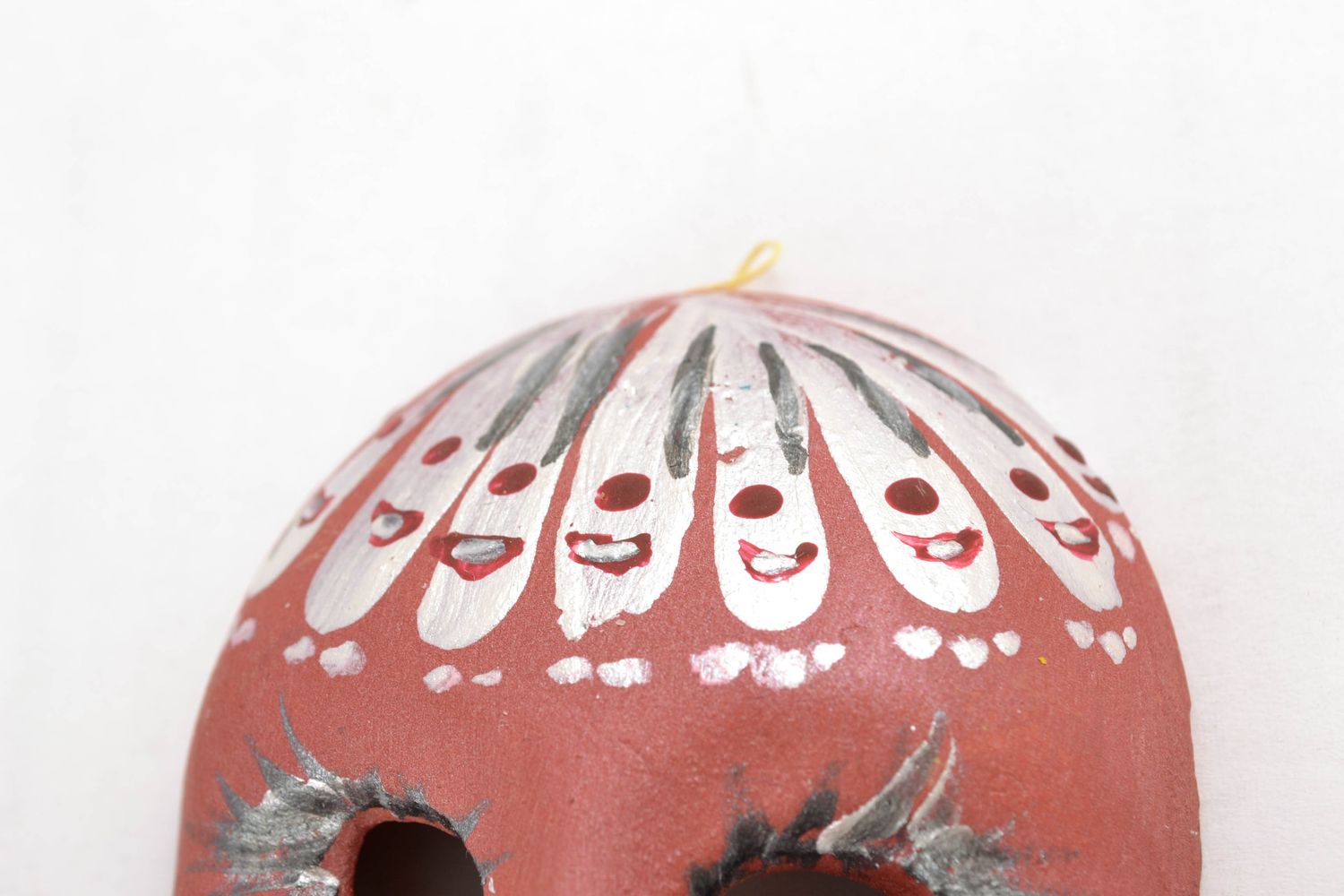Masque décoratif en céramique original d'intérieur photo 4