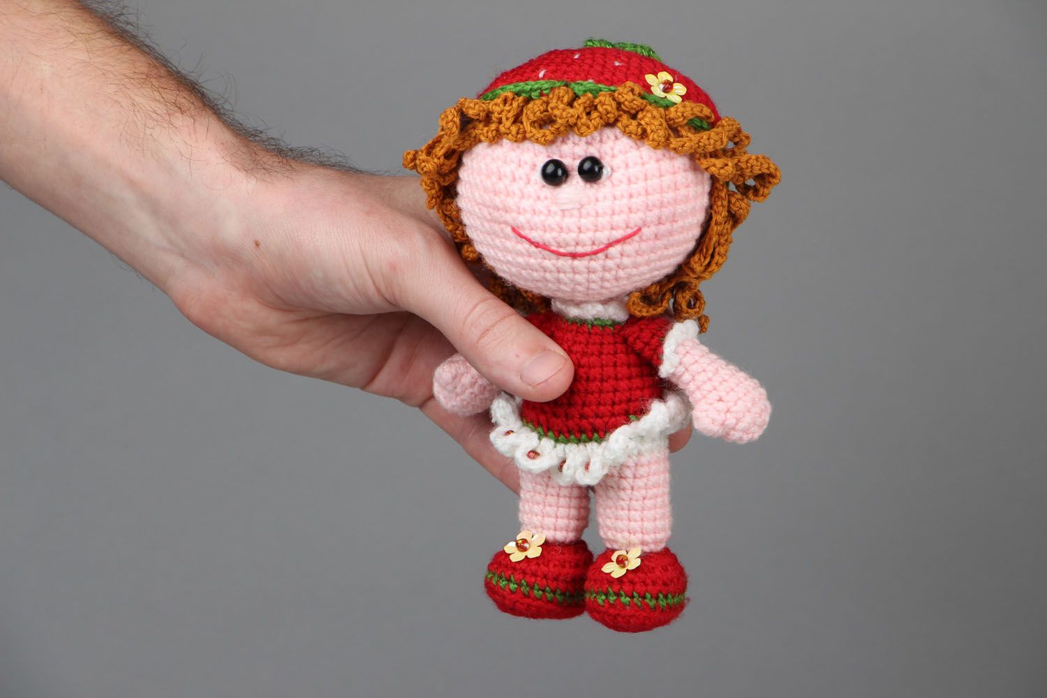Crochet doll Strawberry photo 4