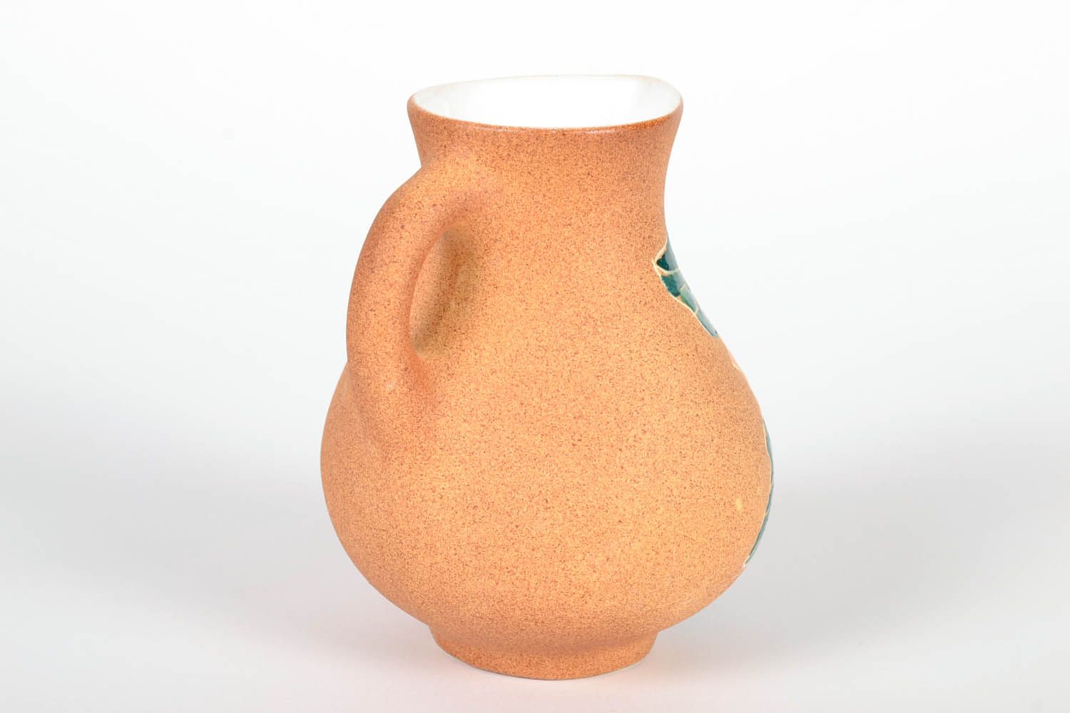 Keramik Krug mit Sonnenblume foto 3