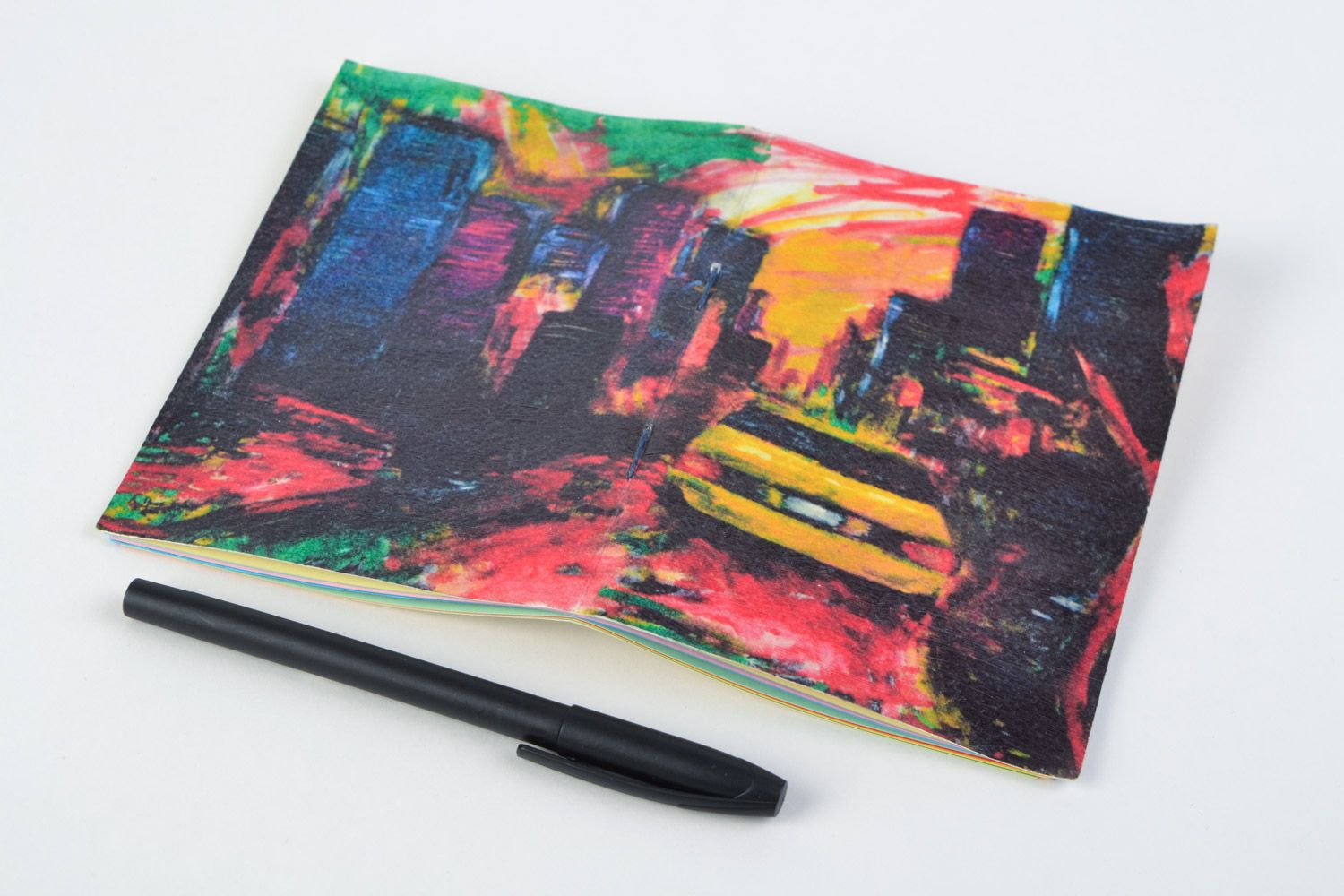 Sketchbook fait main sur 48 feuilles avec imprimé au laser pratique et original photo 3