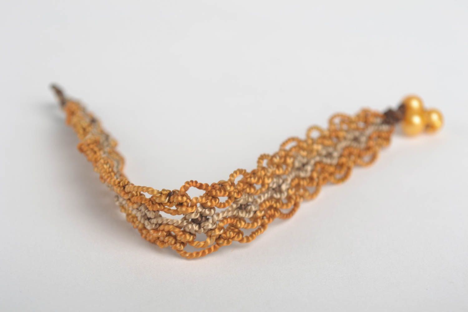 Модный браслет ручной работы тонкий браслет из ниток плетеный браслет макраме фото 5