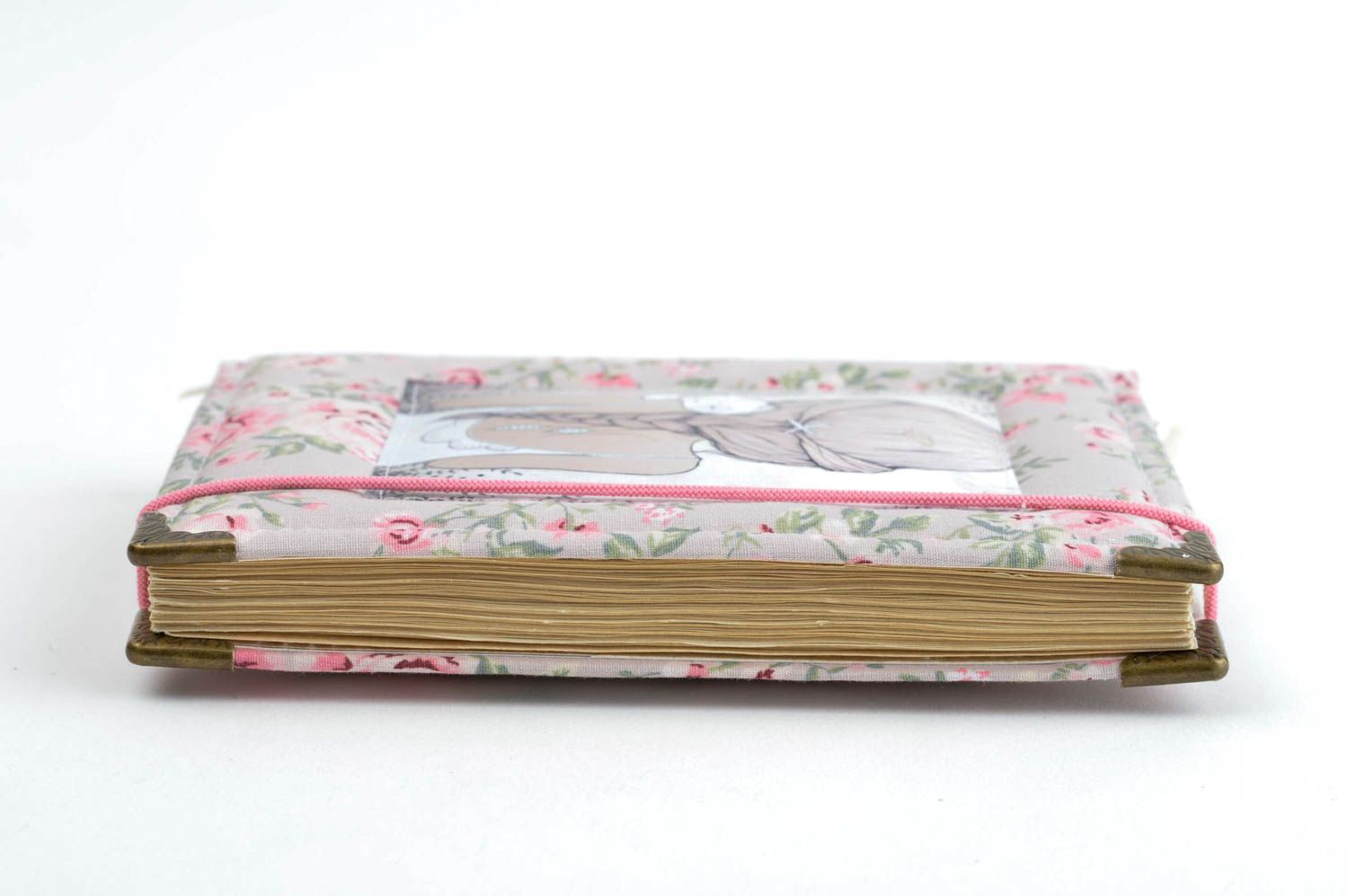 Handmade notepad stylish cotton notebook designer notepad with fabric cover photo 2