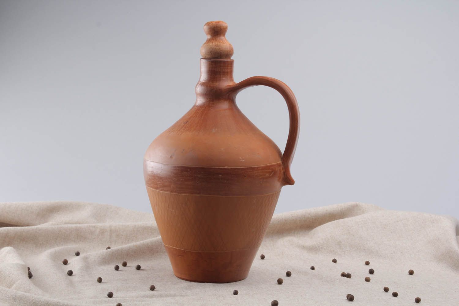 Deko Flasche aus Keramik Handarbeit foto 1