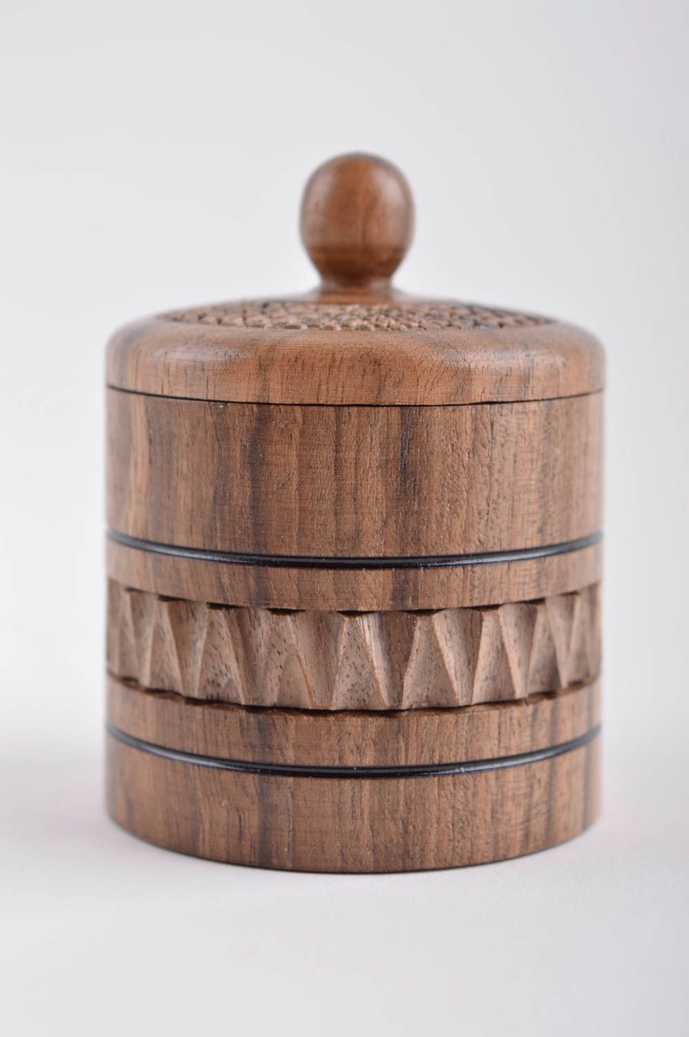 Caja decorativa artesanal cofre de madera hecho a mano regalo original estiloso foto 3