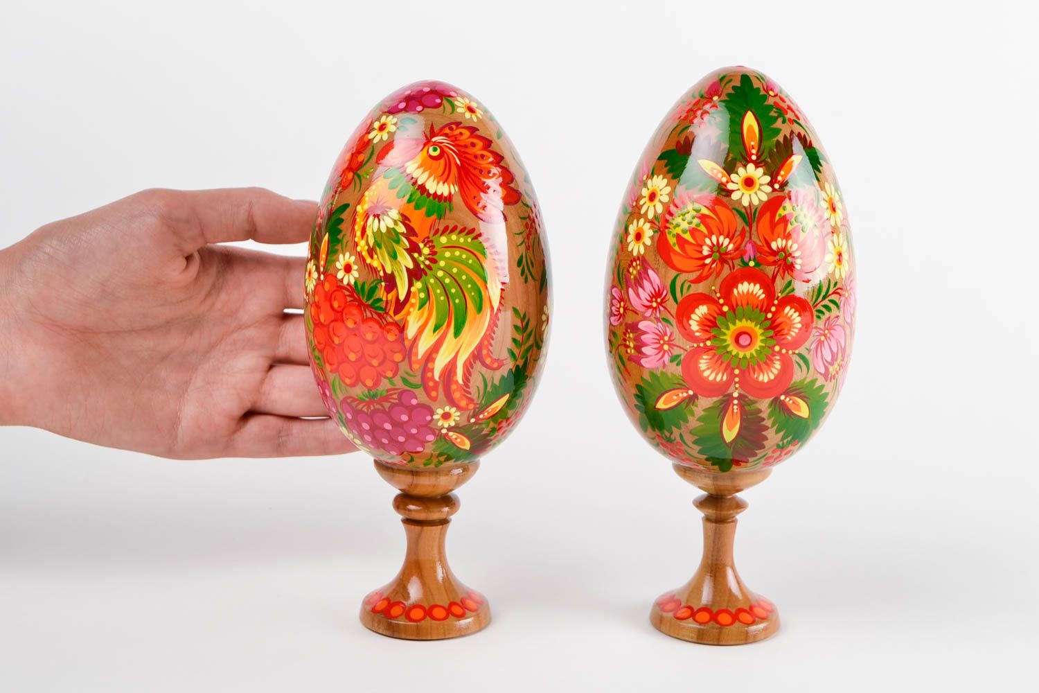 Huevos originales hechos a mano elementos decorativos regalo para Pascua foto 2