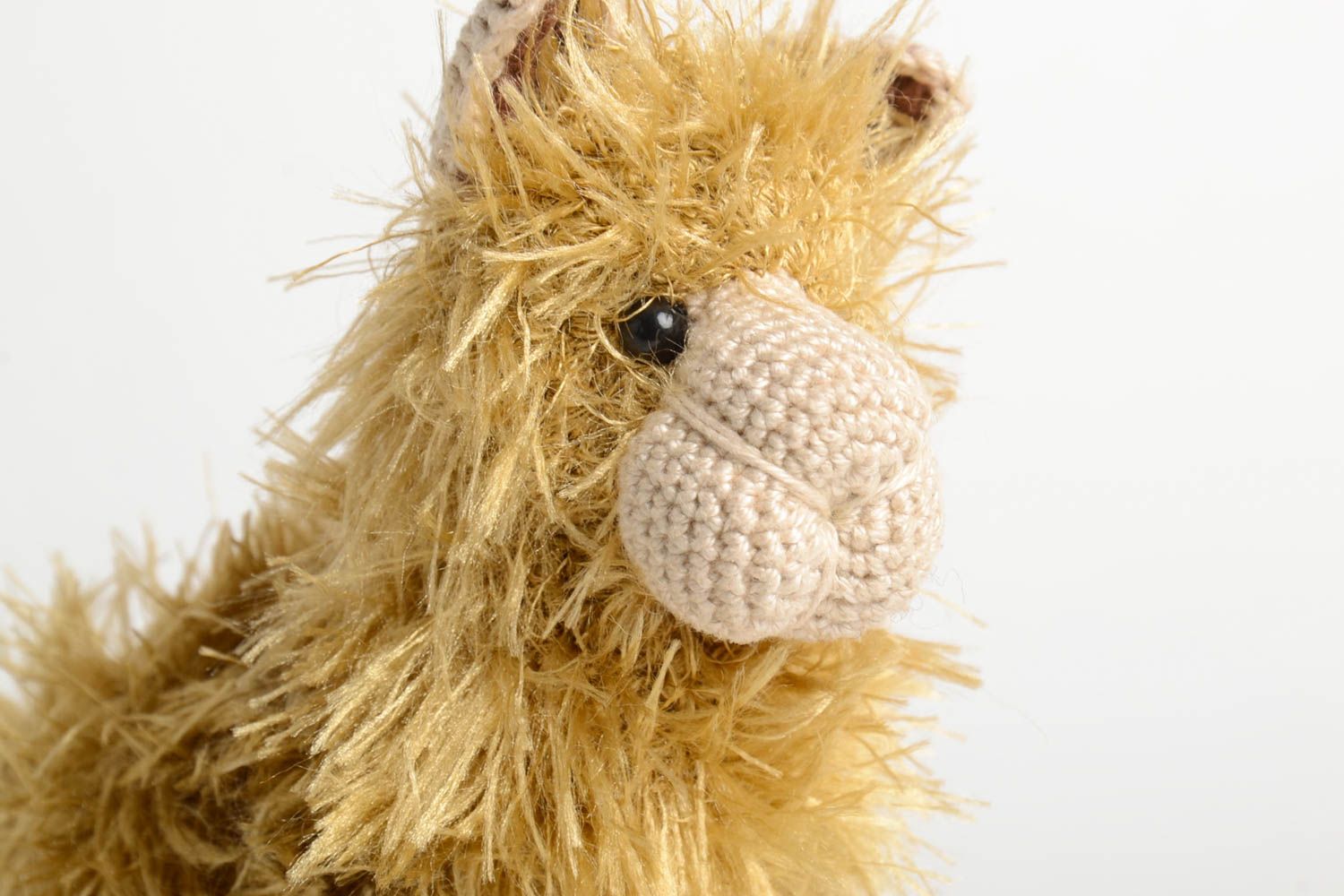Juguete artesanal tejido pequeño peluche para niños regalo original Camello foto 4