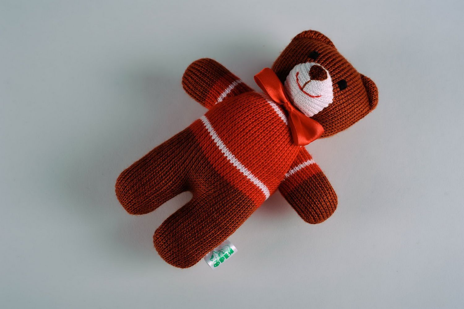 Soft knitted toy Bear photo 5