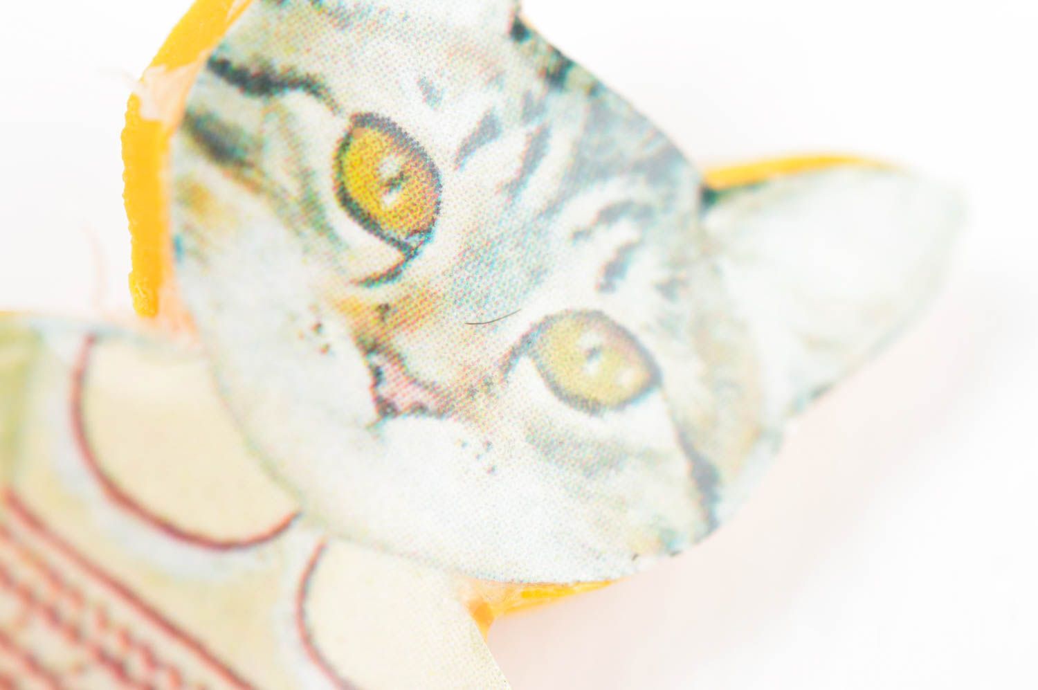 Broche hecho a mano con forma de gata bonita accesorio de moda regalo original foto 5