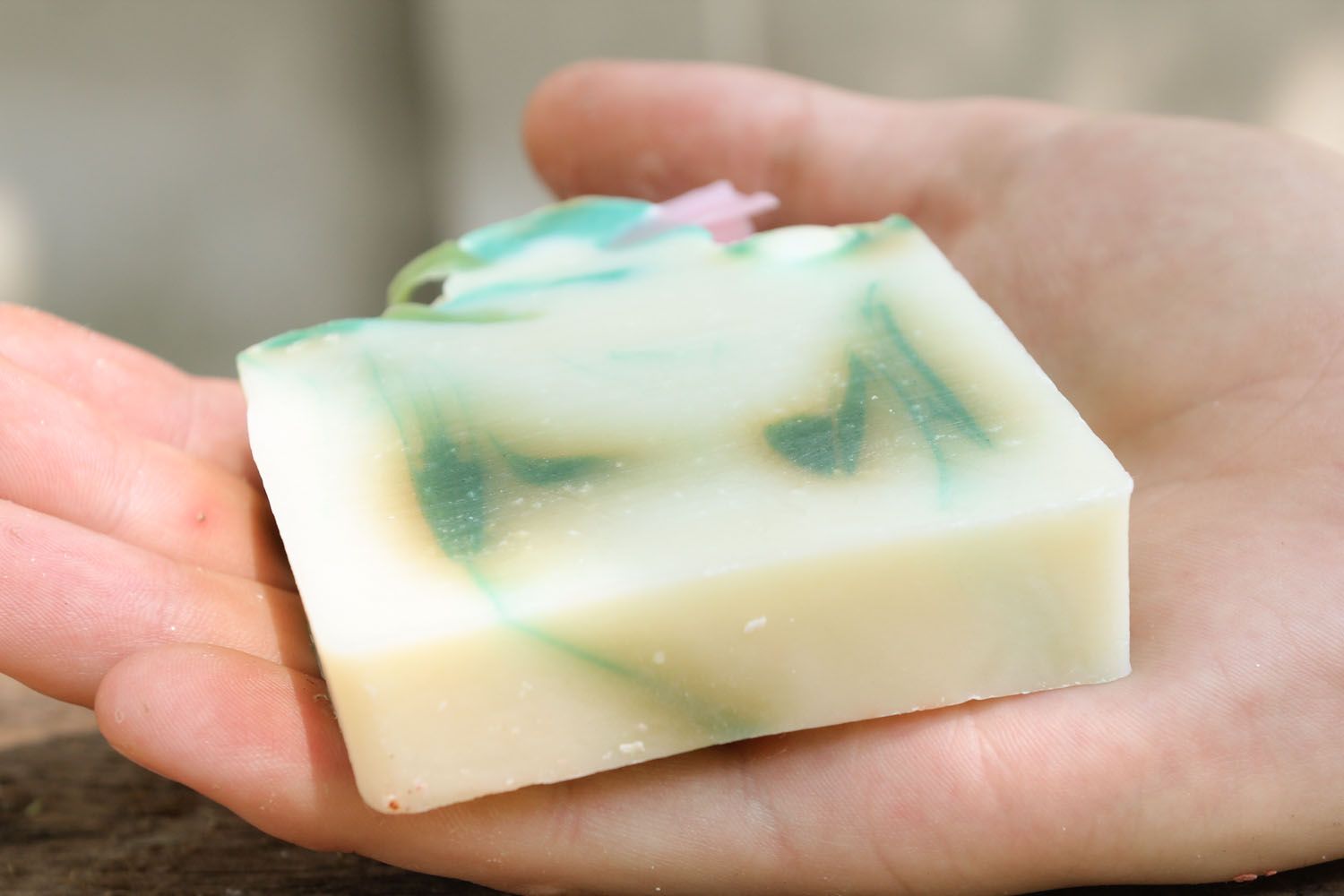 Beautiful soap with menthol photo 1