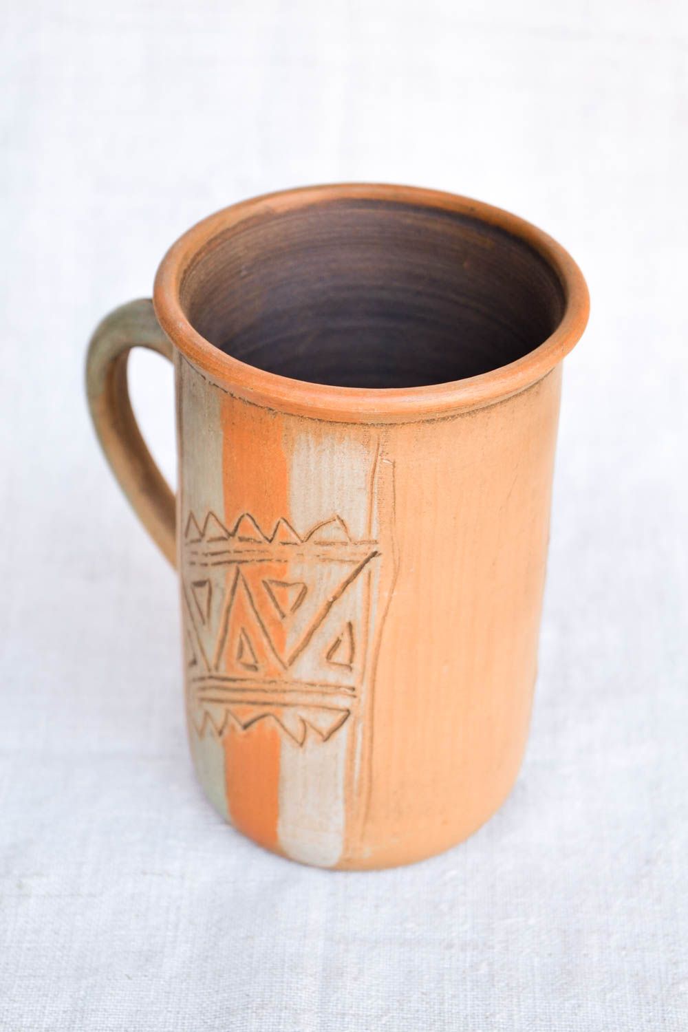 Taza de cerámica hecha a mano utensilio de cocina regalo original para mujer foto 3