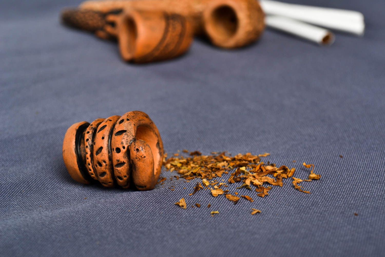 Handmade smoking souvenir designer hookah bowl ceramic thimble for smoking photo 1