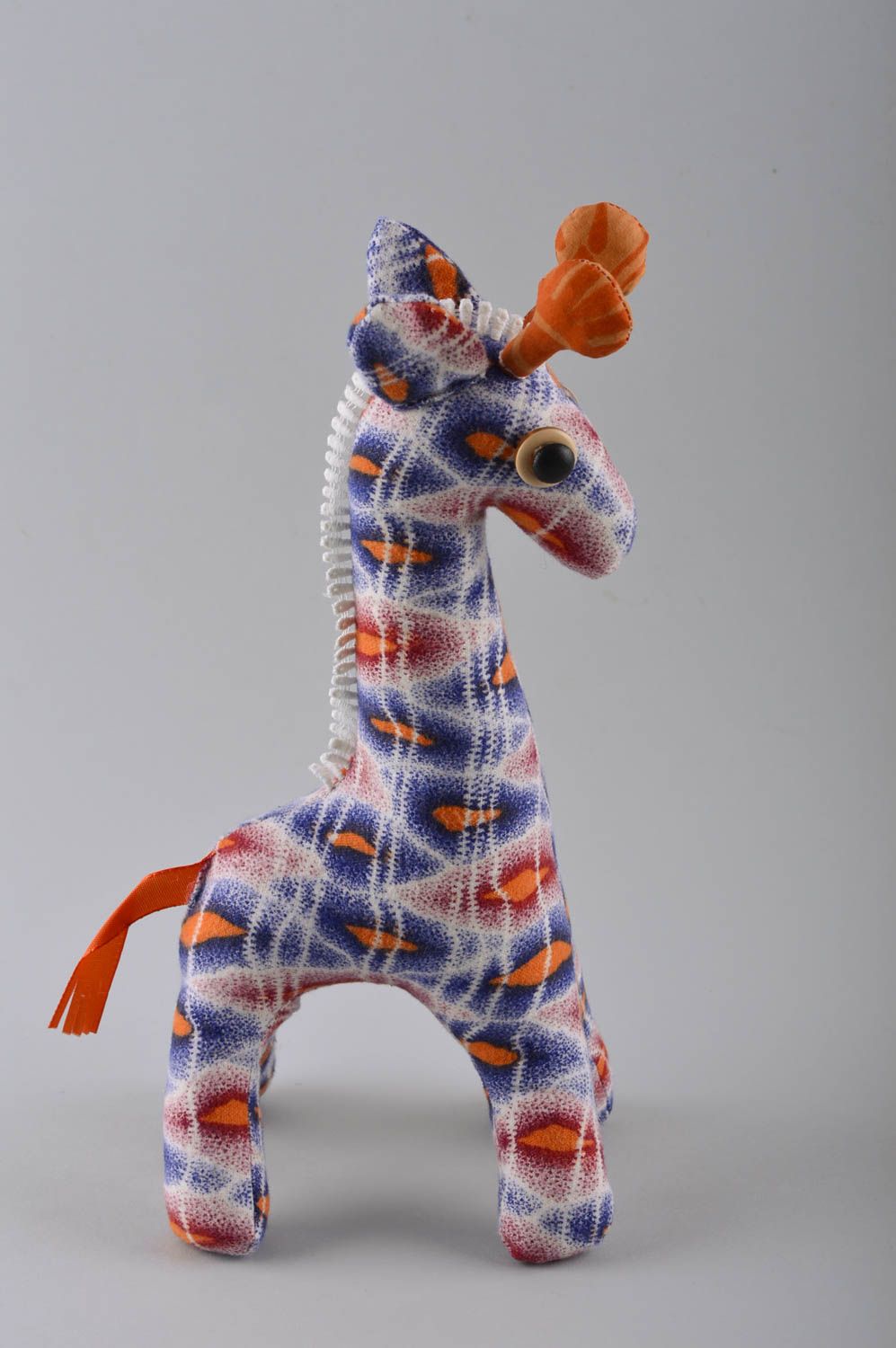 Игрушка жираф ручной работы детская игрушка хлопковая мягкая игрушка авторская фото 3