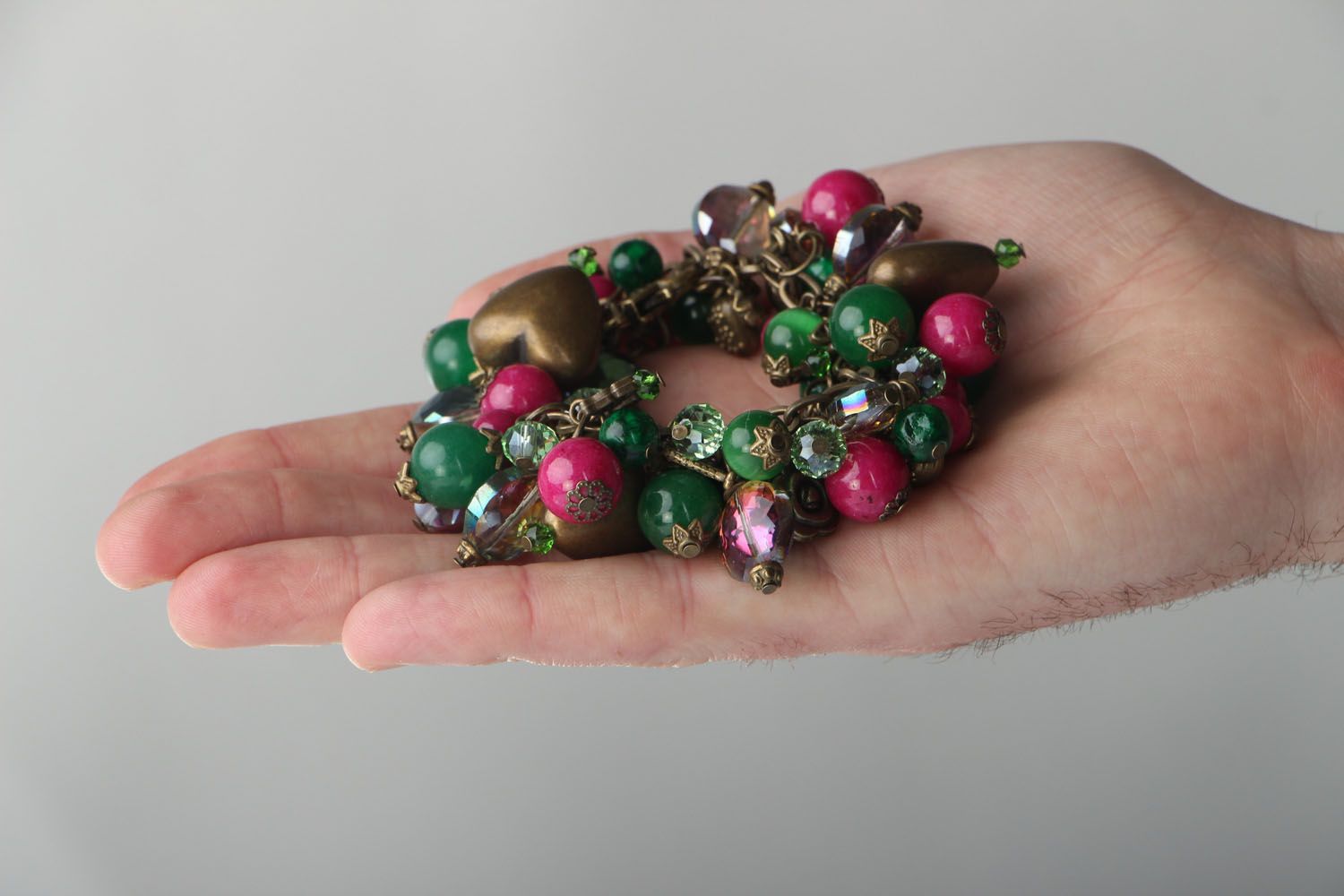Bracelet with natural stones photo 4