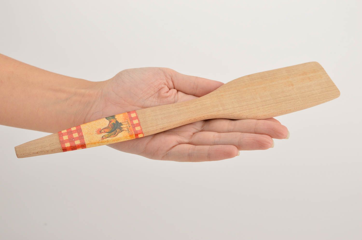 Pfannenwender aus Holz handgefertigt Küchen Zubehör Holz Küchenhelfer schön foto 5