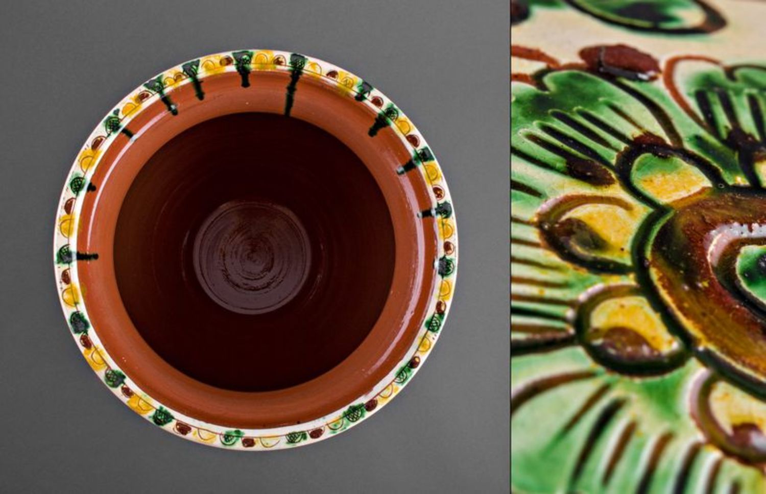 Bemalte Keramik Vase Haus Deko Geschenk für Frauen einzigartige Handarbeit foto 5