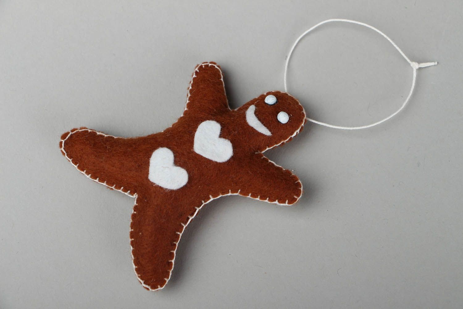 Handmade Christmas tree toy Gingerman photo 1