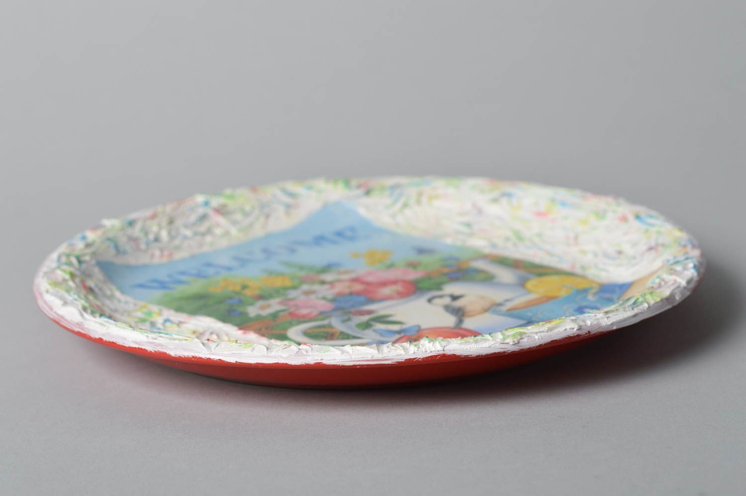 Plato de cerámica hecho a mano para casa vajilla moderna utensilio de cocina foto 5