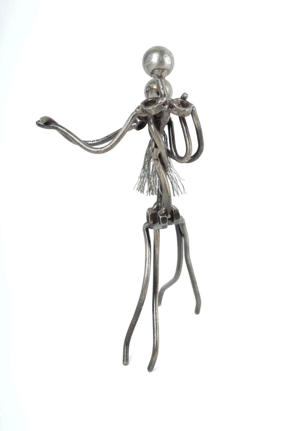 Figurine danse faite main Statuette design en métal Décoration d'intérieur photo 3