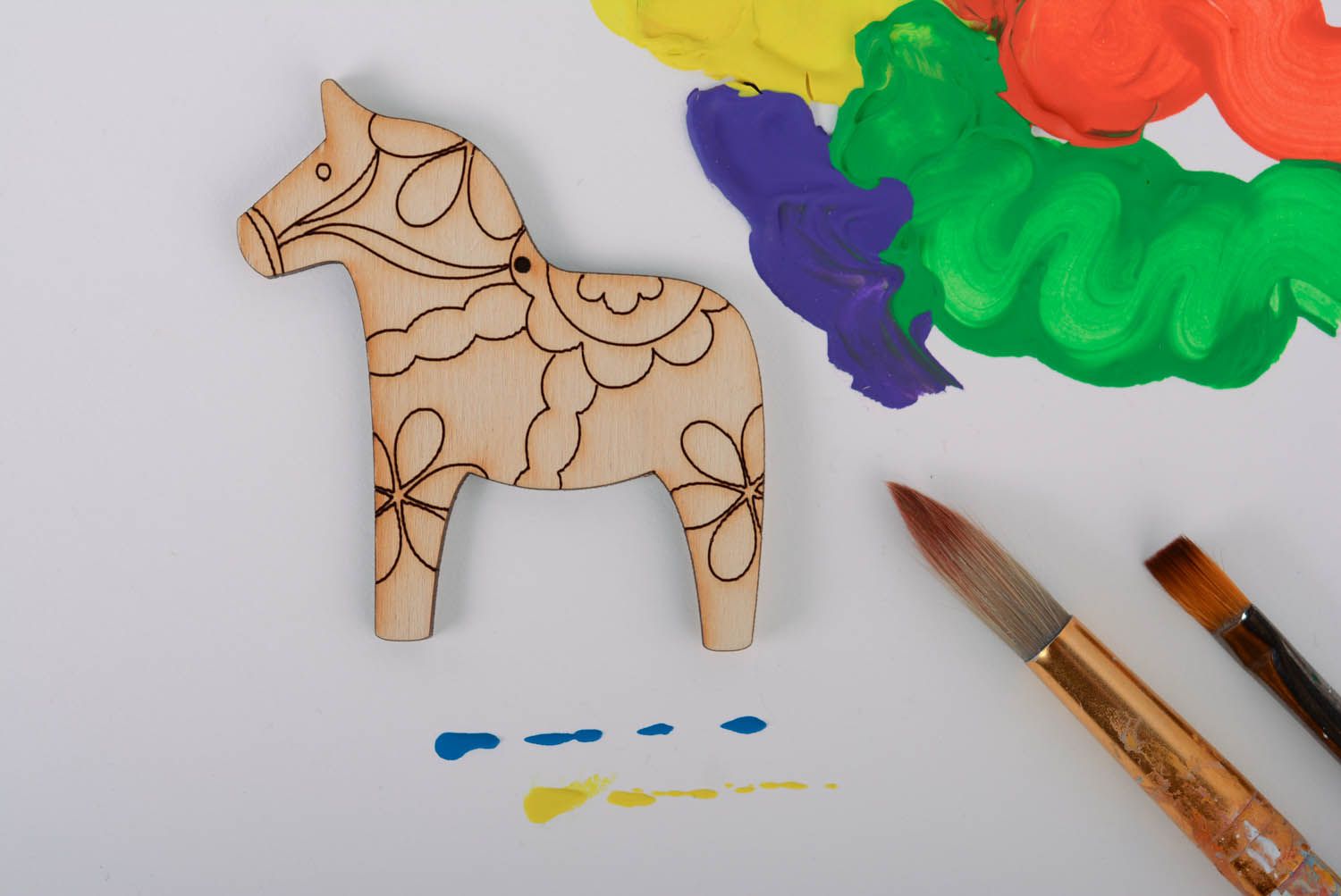 Wooden blank for creativity Little Horse photo 1