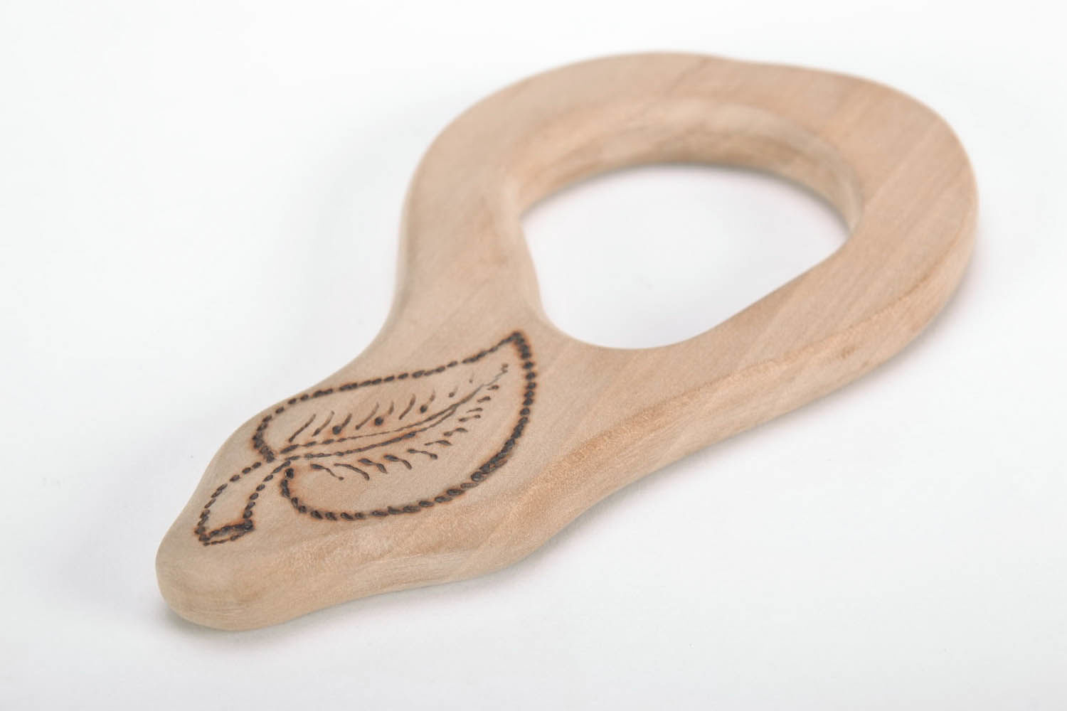 Wooden teething toy Pear photo 3