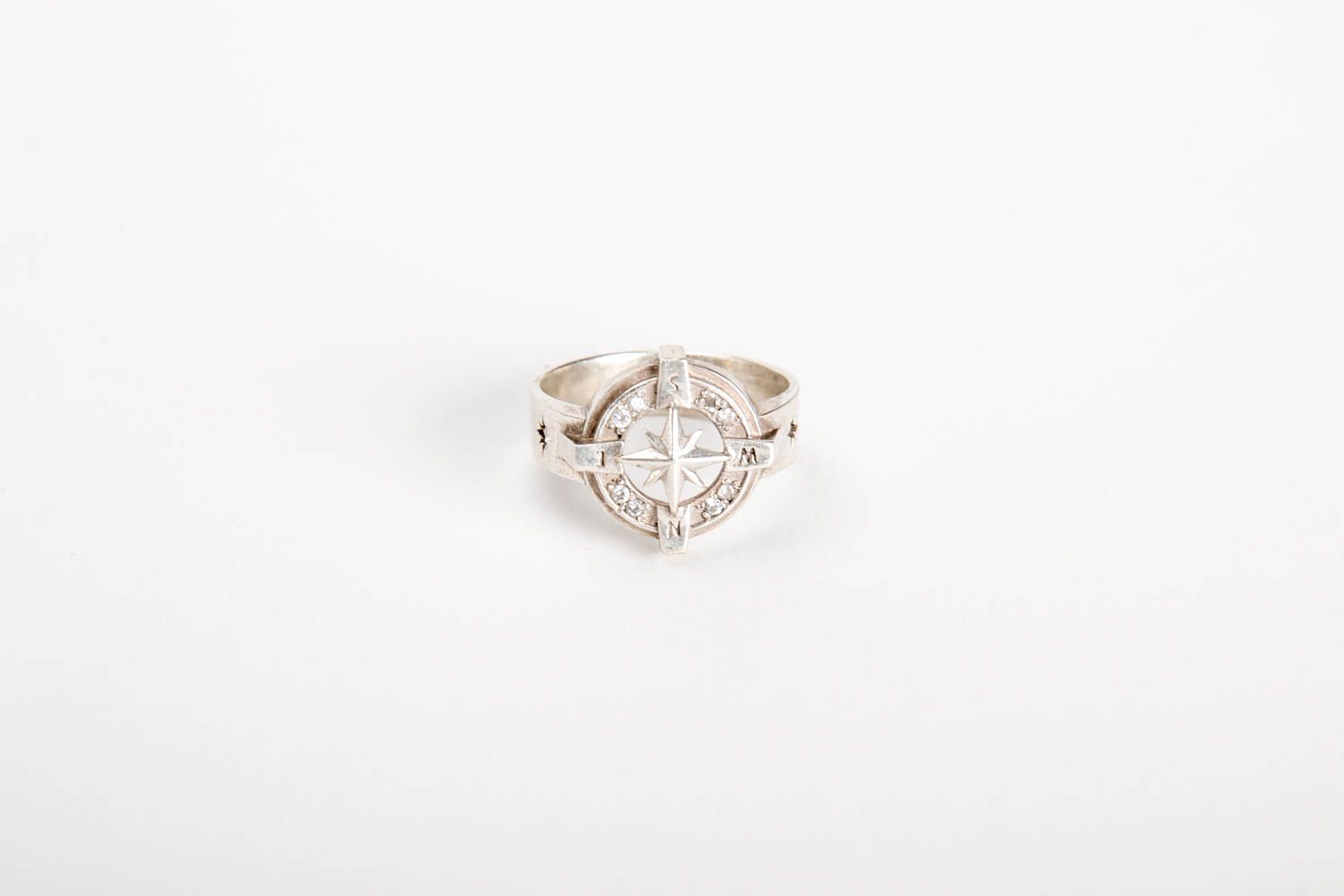Украшение ручной работы серебряное кольцо подарок для мужчин вифлеемская звезда фото 4